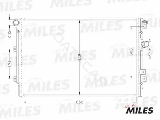 Радиатор охлаждения MILES ACRB189