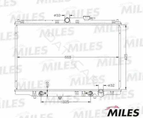 Радиатор охлаждения MILES ACRB369