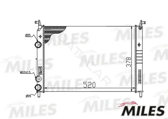 Радиатор охлаждения MILES ACRM130