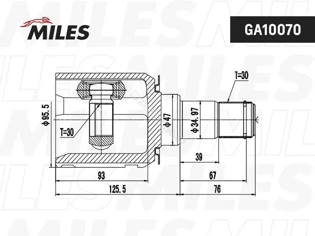 Шрус MILES GA10070