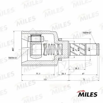 Шрус MILES GA11029