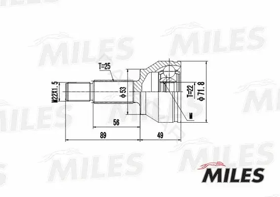 Шрус MILES GA20102