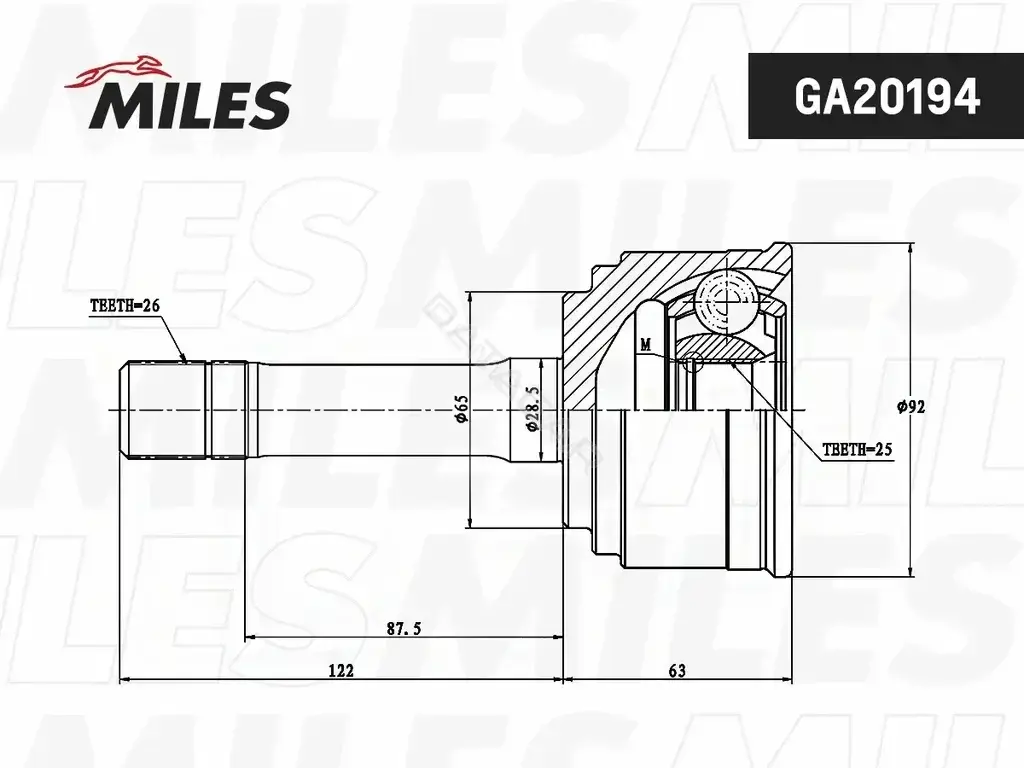 Шрус MILES GA20194
