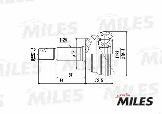 Шрус MILES GA20483