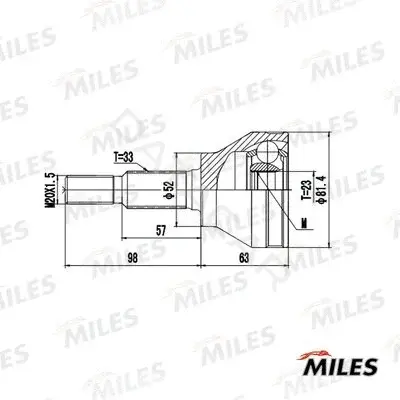 Шрус MILES GA20712