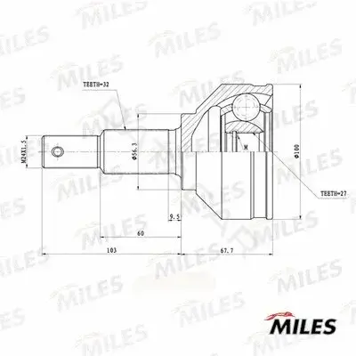 Шрус MILES GA20748