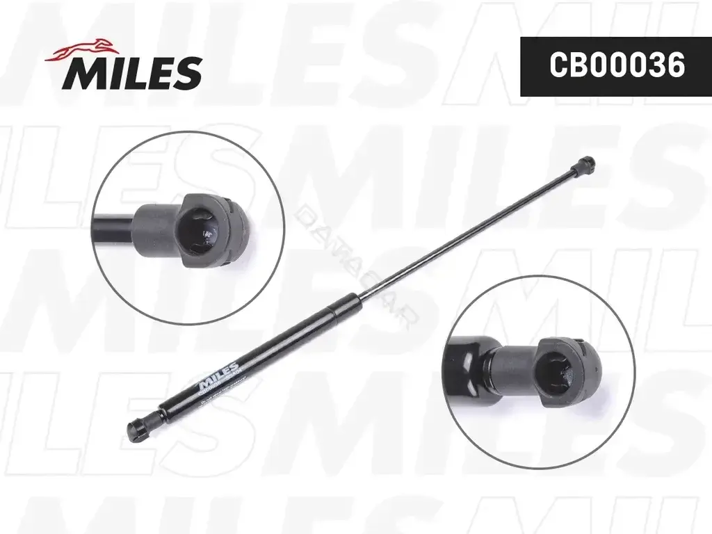 Амортизатор крышки багажника, капота, заднего стекла MILES CB00036