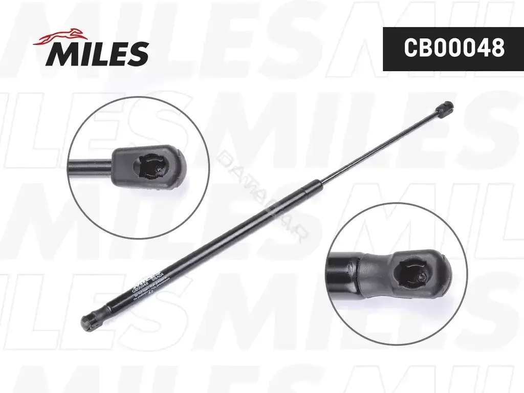 Амортизатор крышки багажника, капота, заднего стекла MILES CB00048