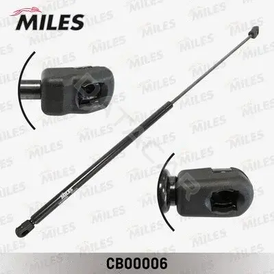 Амортизатор крышки багажника, капота, заднего стекла MILES CB00006