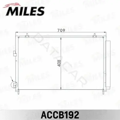 Радиатор кондиционера MILES ACCB192
