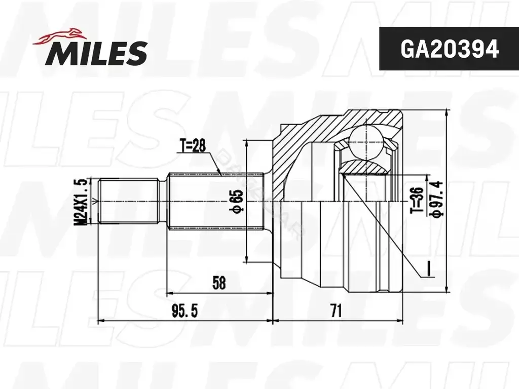 Шрус MILES GA20394