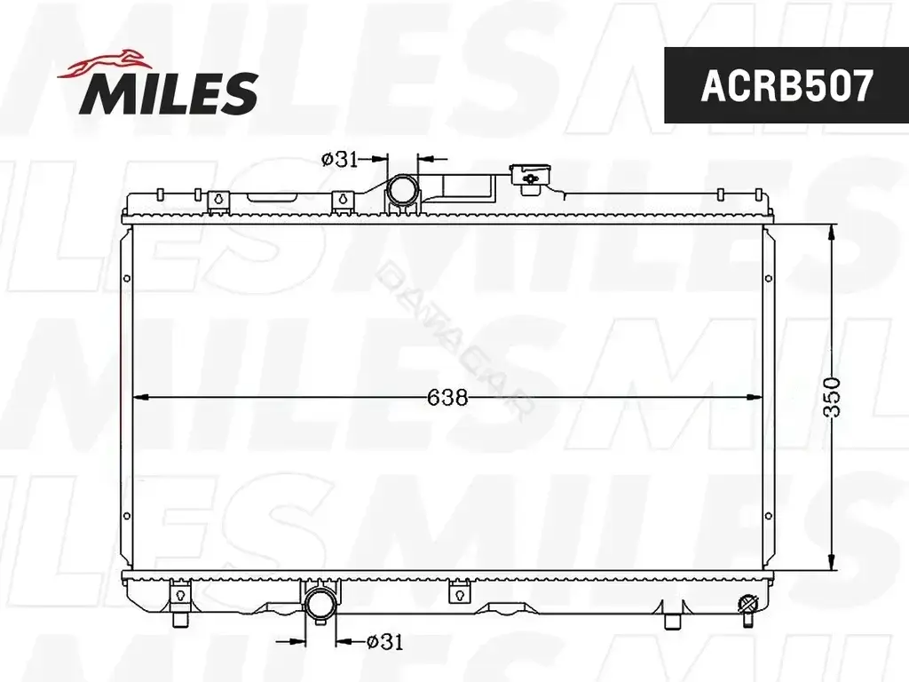 Радиатор охлаждения MILES ACRB507