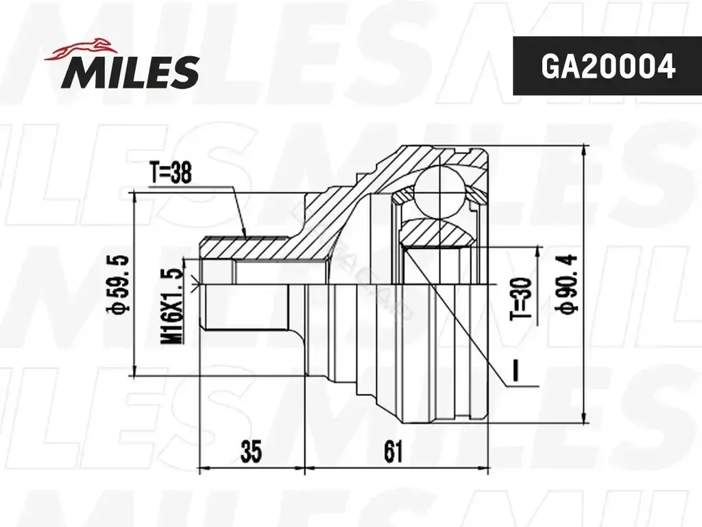 Шрус MILES GA20004