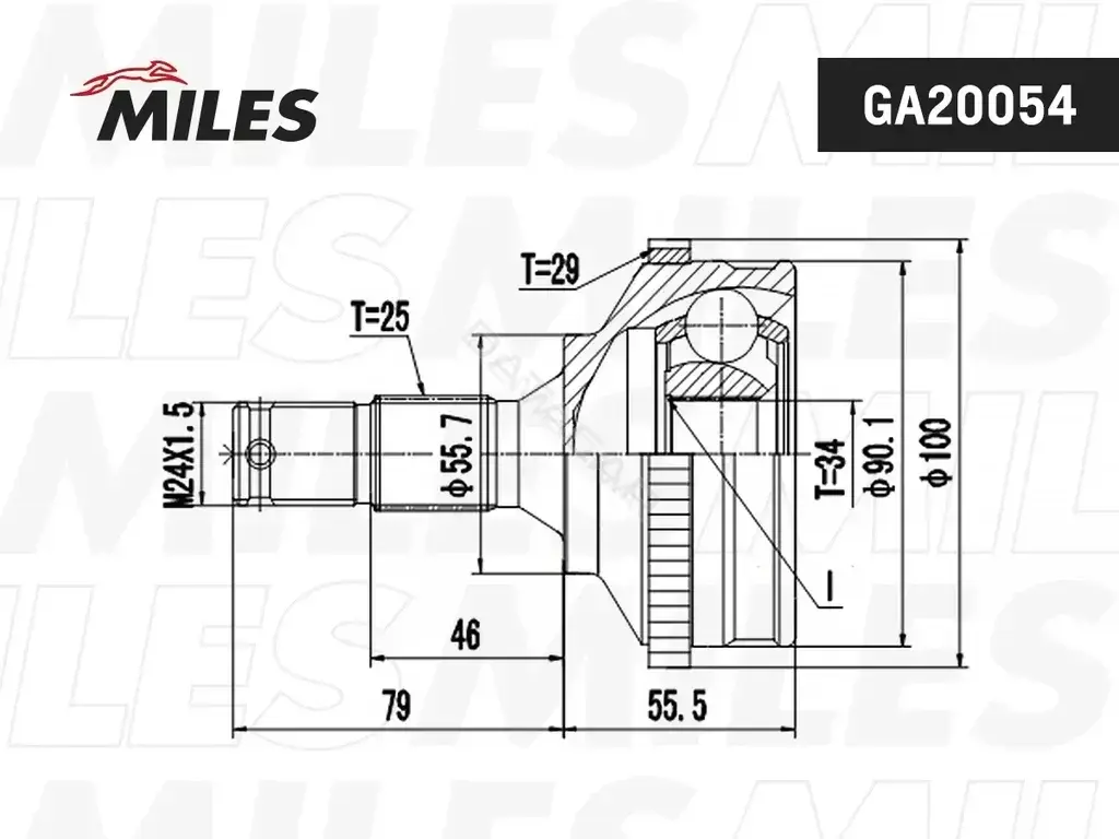 Шрус MILES GA20054