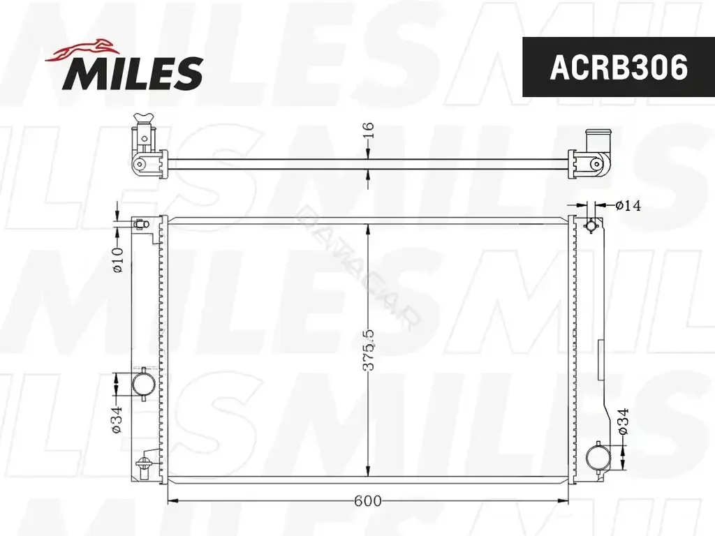 Радиатор охлаждения MILES ACRB306