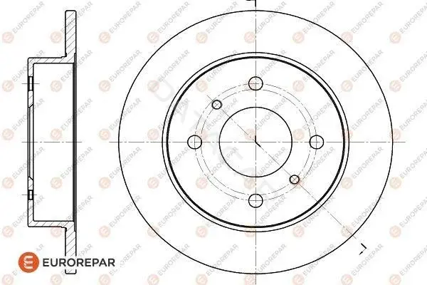 Тормозные диски EUROREPAR 1618875480