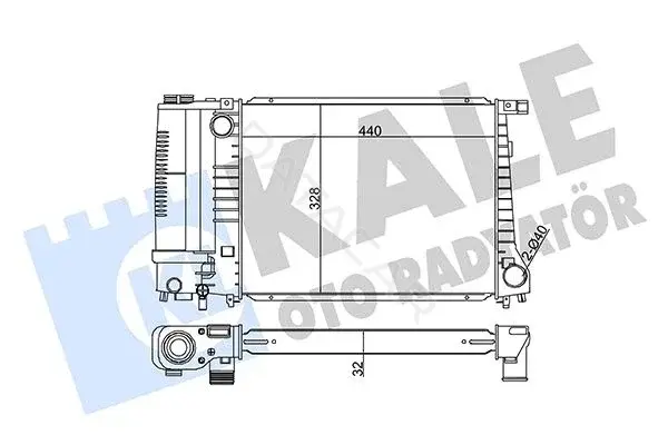 Радиатор охлаждения KALE 351865