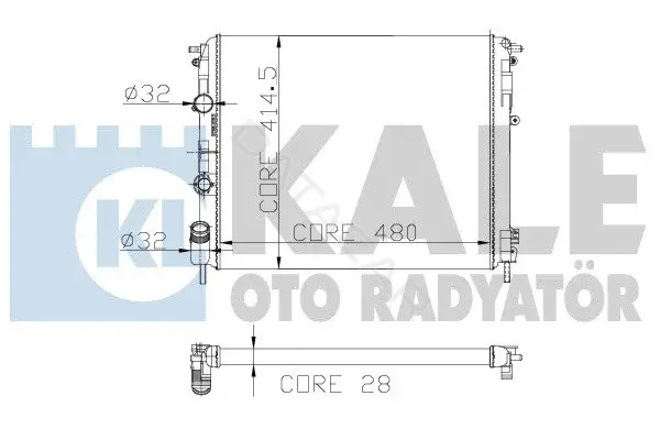Радиатор охлаждения KALE 205700