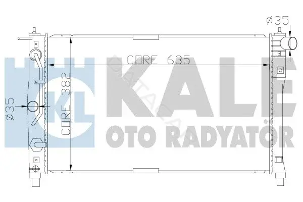 Радиатор охлаждения KALE 342250