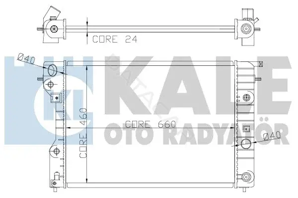 Радиатор охлаждения KALE 363900