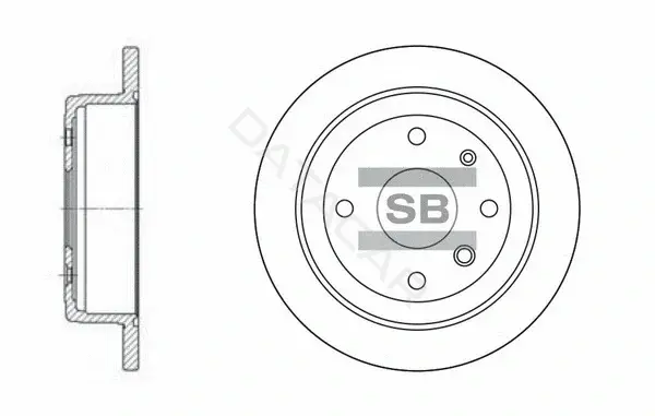 Тормозные диски Hi-Q SD3008