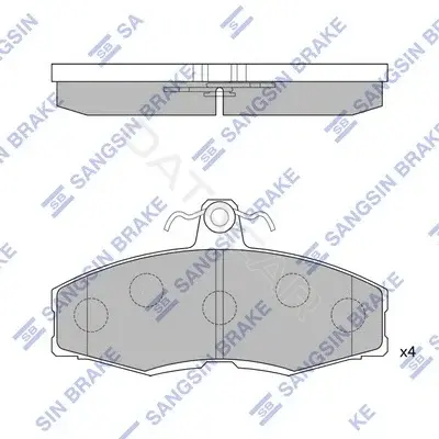 Тормозные колодки Hi-Q SP1028