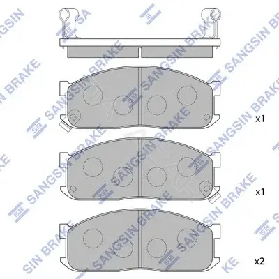 Тормозные колодки Hi-Q SP1044