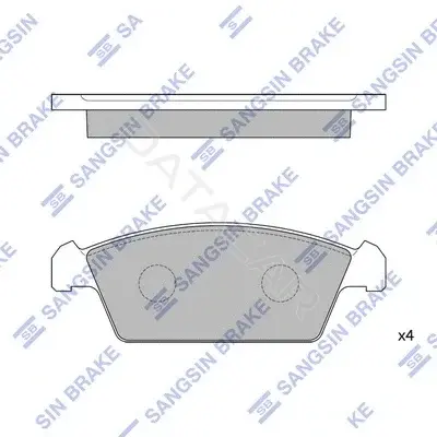 Тормозные колодки Hi-Q SP1050