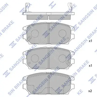 Тормозные колодки Hi-Q SP1069