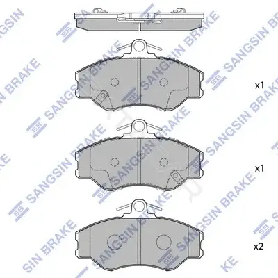 Тормозные колодки Hi-Q SP1072
