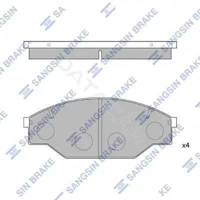 Тормозные колодки Hi-Q SP1121