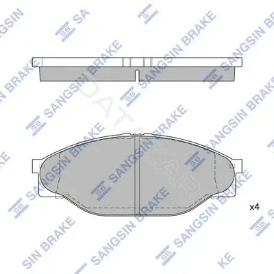 Тормозные колодки Hi-Q SP1139
