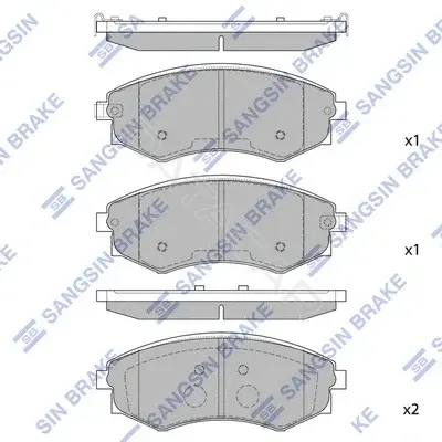 Тормозные колодки Hi-Q SP1144