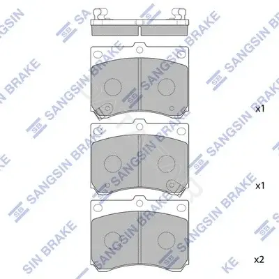 Тормозные колодки Hi-Q SP1216