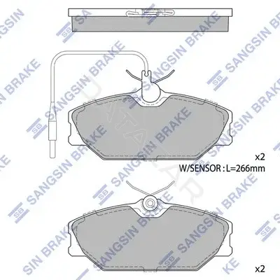 Тормозные колодки Hi-Q SP1483