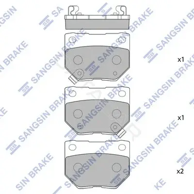 Тормозные колодки Hi-Q SP1487