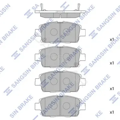 Тормозные колодки Hi-Q SP1555