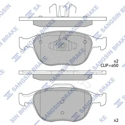 Тормозные колодки Hi-Q SP1623
