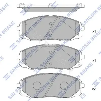 Тормозные колодки Hi-Q SP1688A