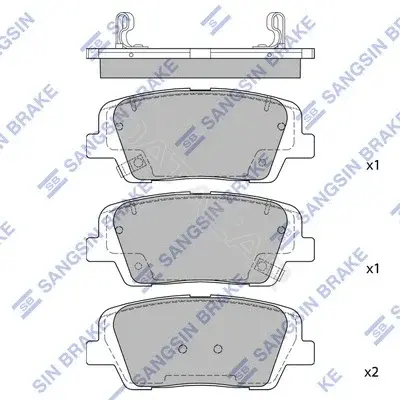 Тормозные колодки Hi-Q SP1706