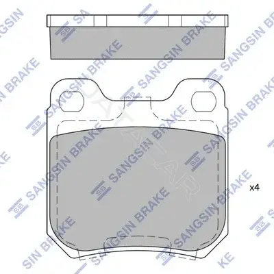 Тормозные колодки Hi-Q SP1760