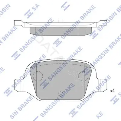 Тормозные колодки Hi-Q SP1823