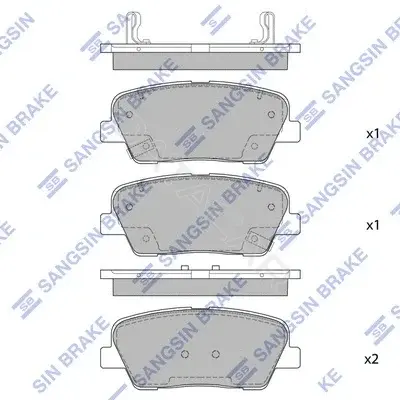 Тормозные колодки Hi-Q SP1883