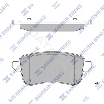Тормозные колодки Hi-Q SP1903A