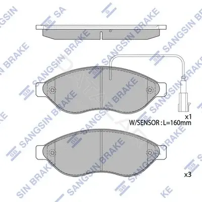 Тормозные колодки Hi-Q SP1904