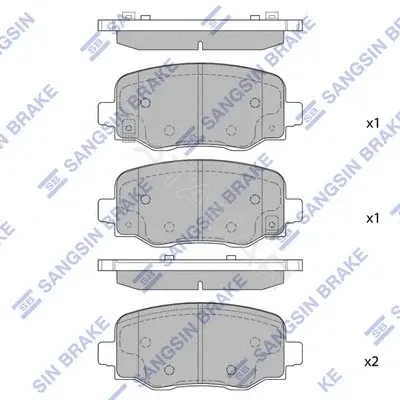 Тормозные колодки Hi-Q SP1917