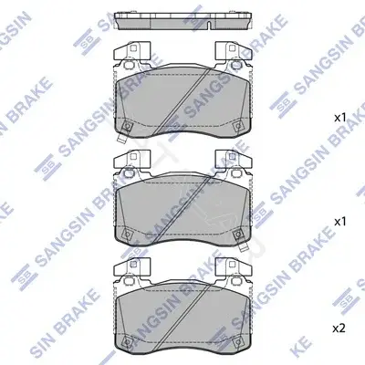 Тормозные колодки Hi-Q SP1936