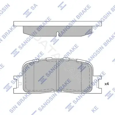 Тормозные колодки Hi-Q SP2038