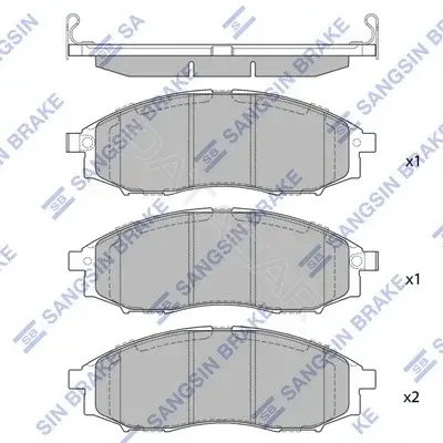Тормозные колодки Hi-Q SP2078