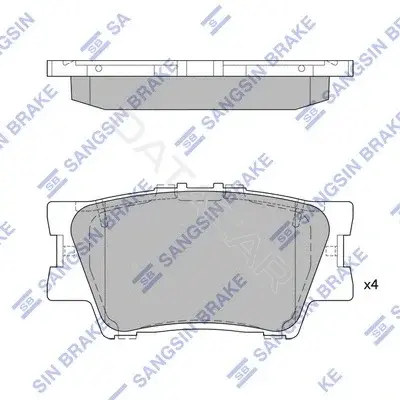 Тормозные колодки Hi-Q SP2081A